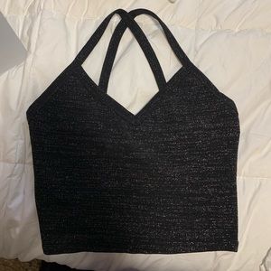 Sequin crop top